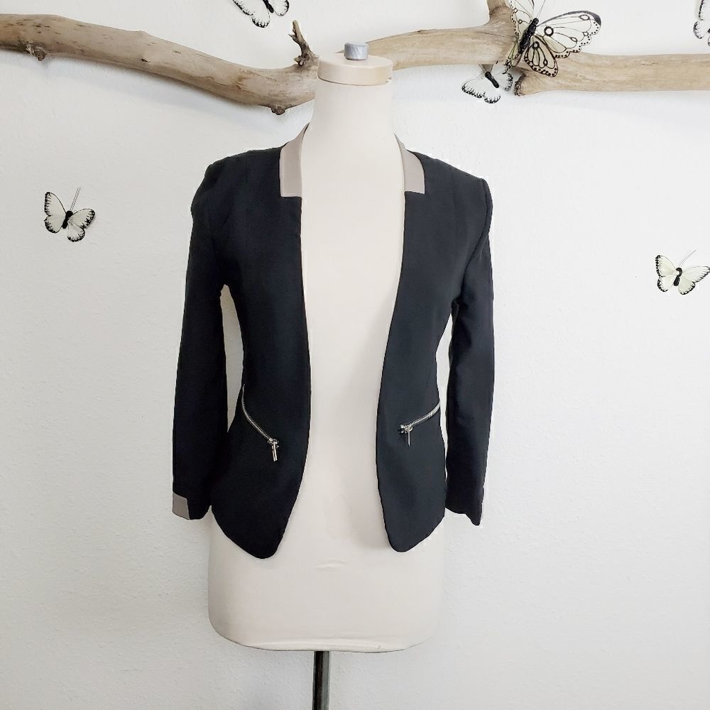 W118 by walter baker black open black blazer